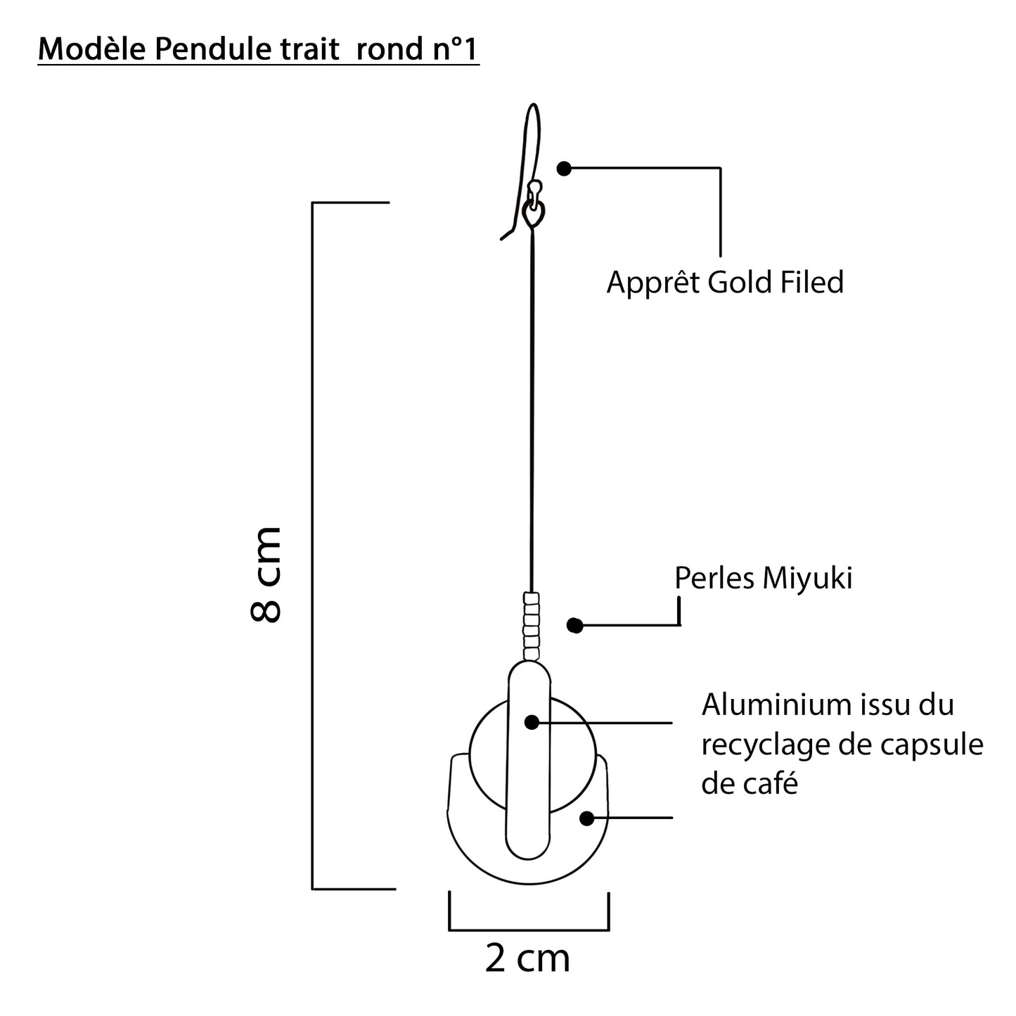 Bijoux Capsules PENDULE