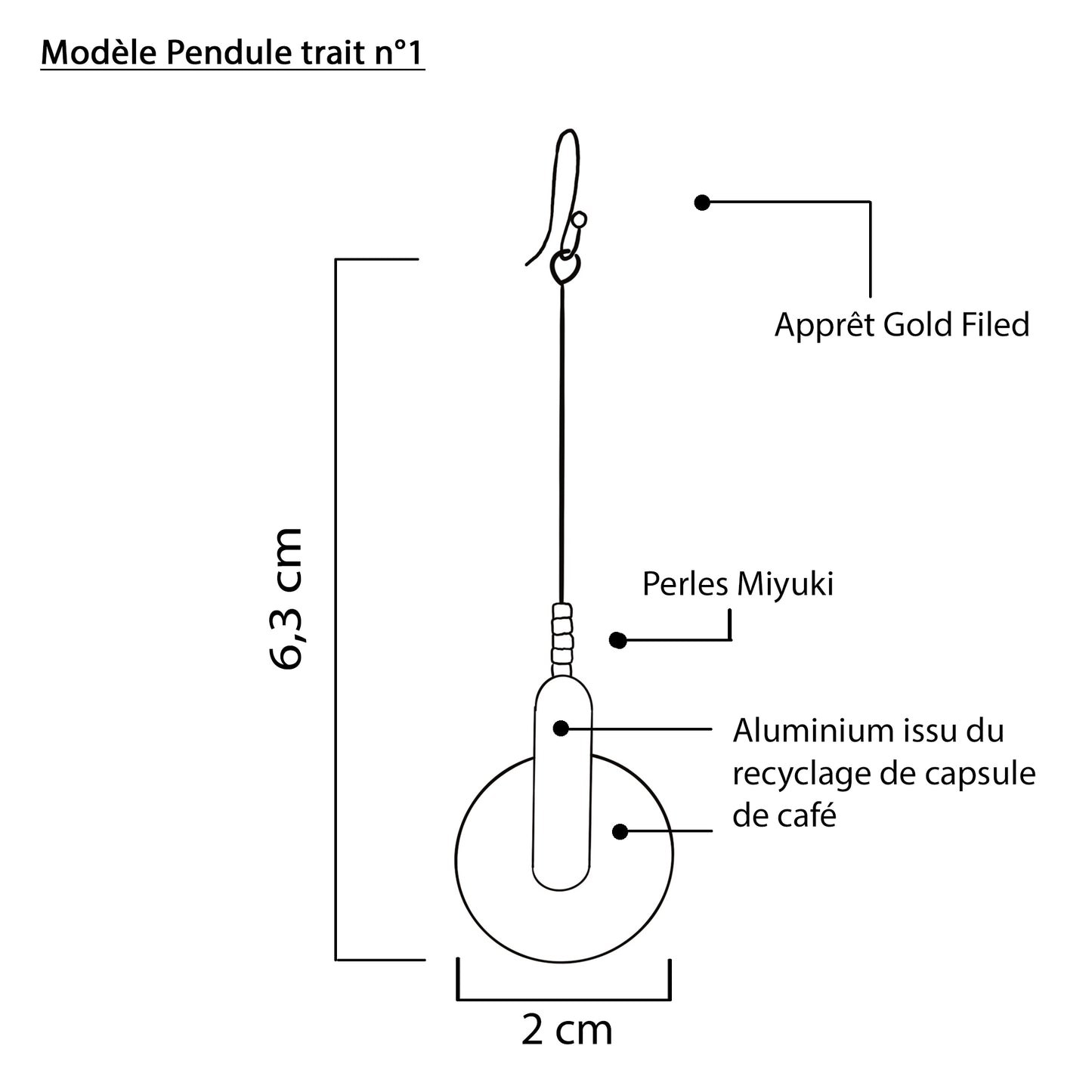 Bijoux Capsules PENDULE