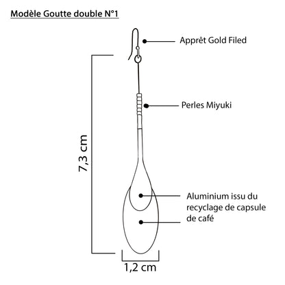 Bijoux Capsules GOUTTE DOUBLE